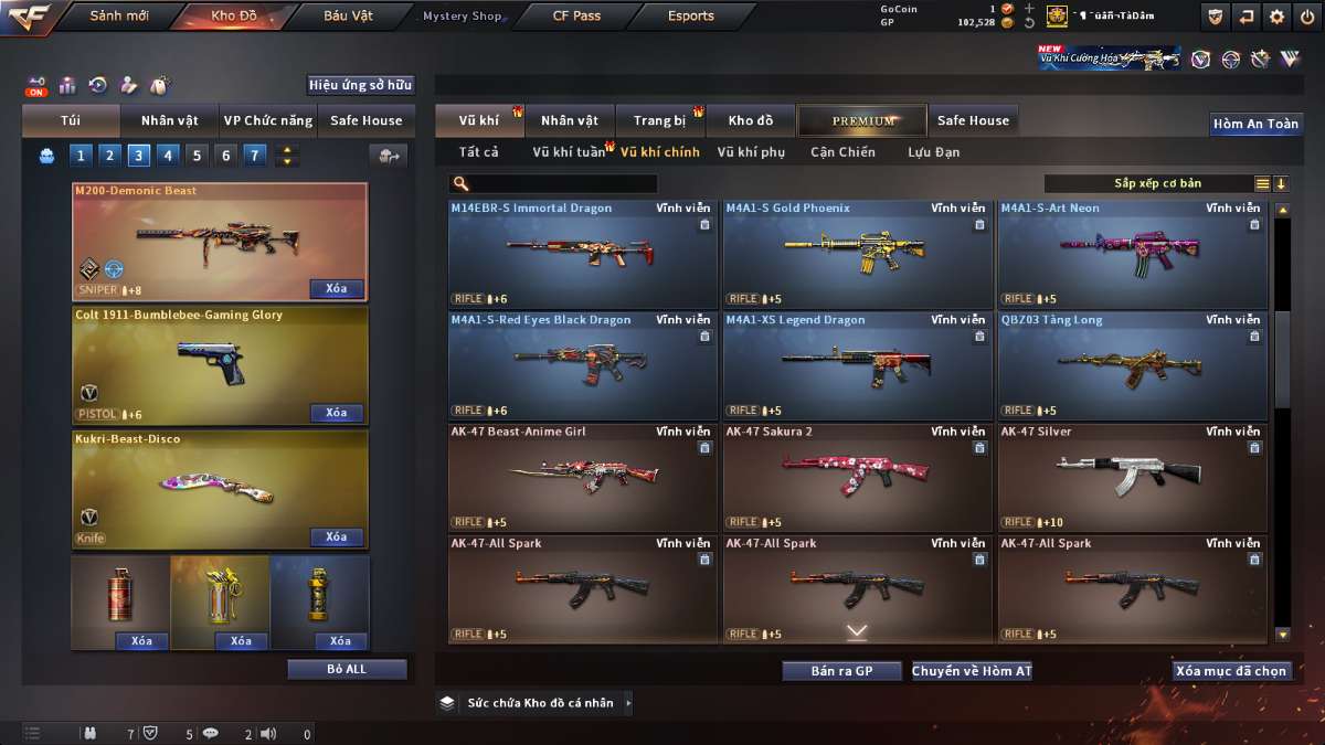 shop acc cf uy tin gia re